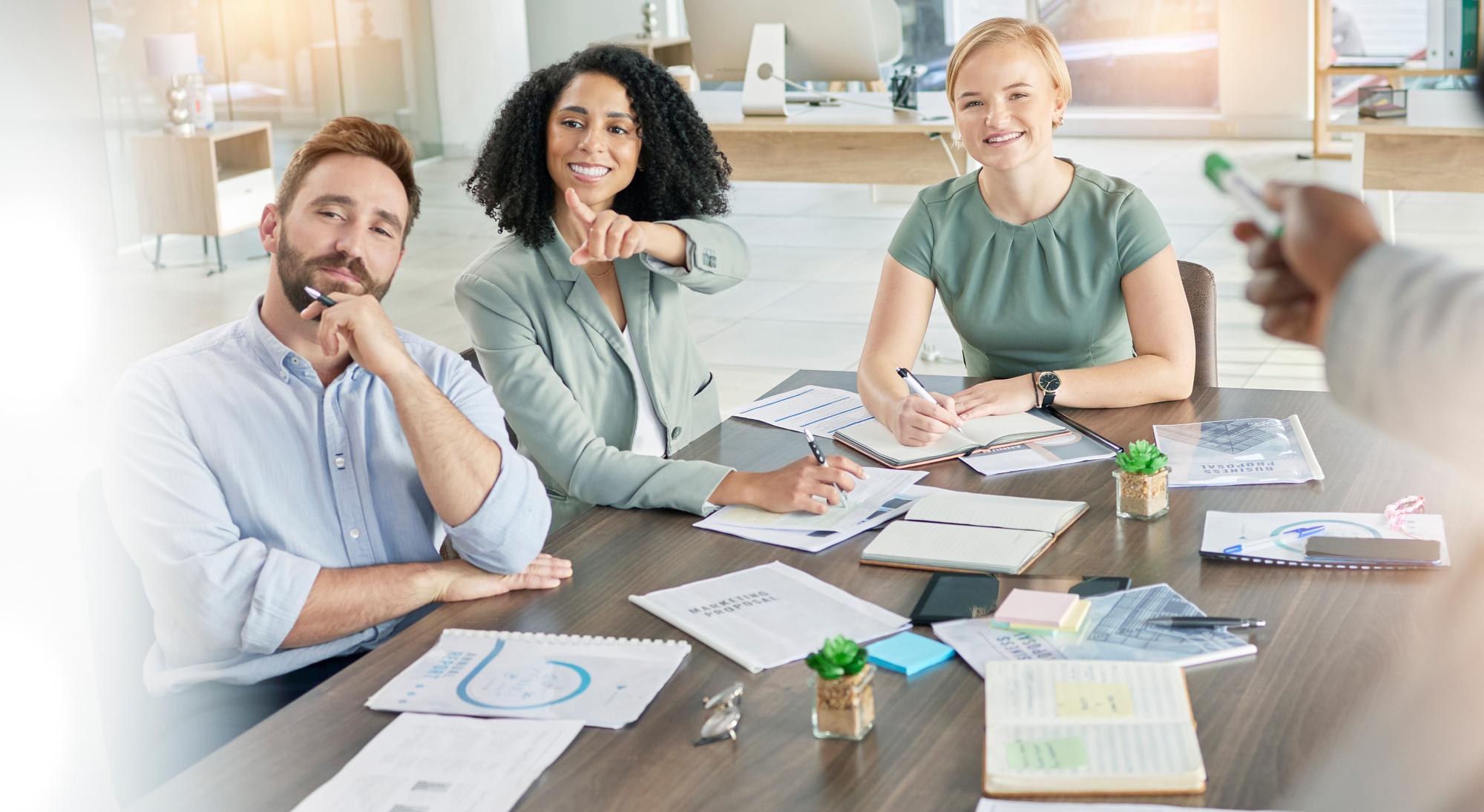 Kleines Team beim Finanz-Review
